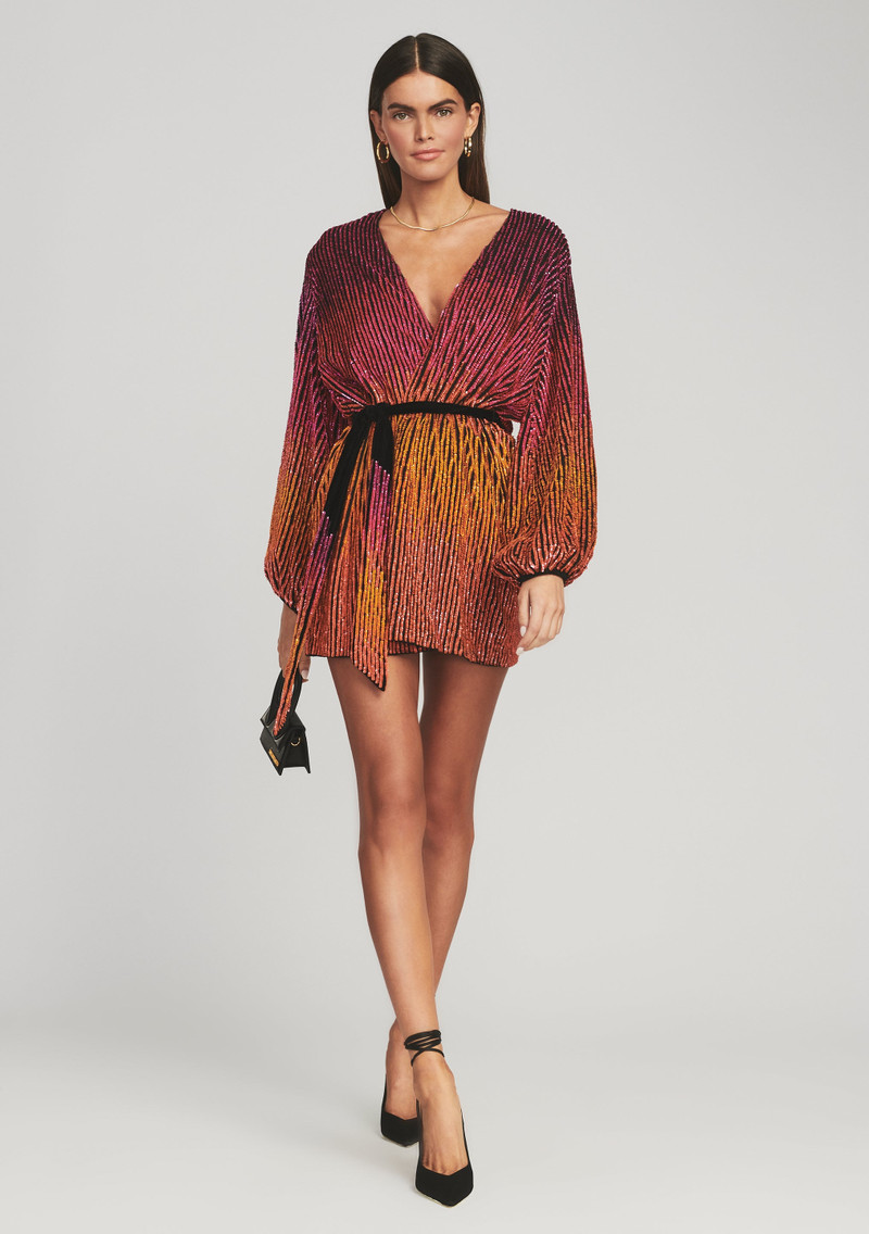 GABRIELLE SEQUIN OMBRE ROBE 1