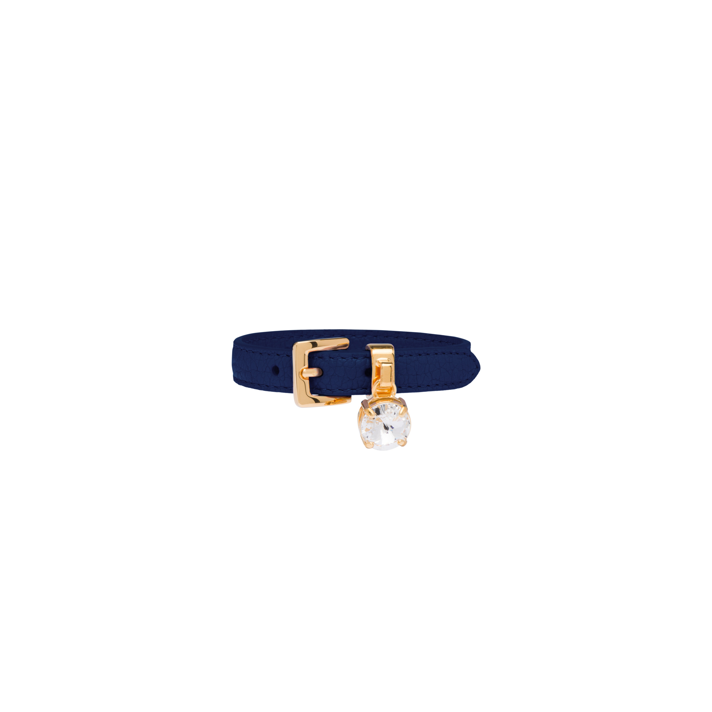 Madras leather bracelet - 1