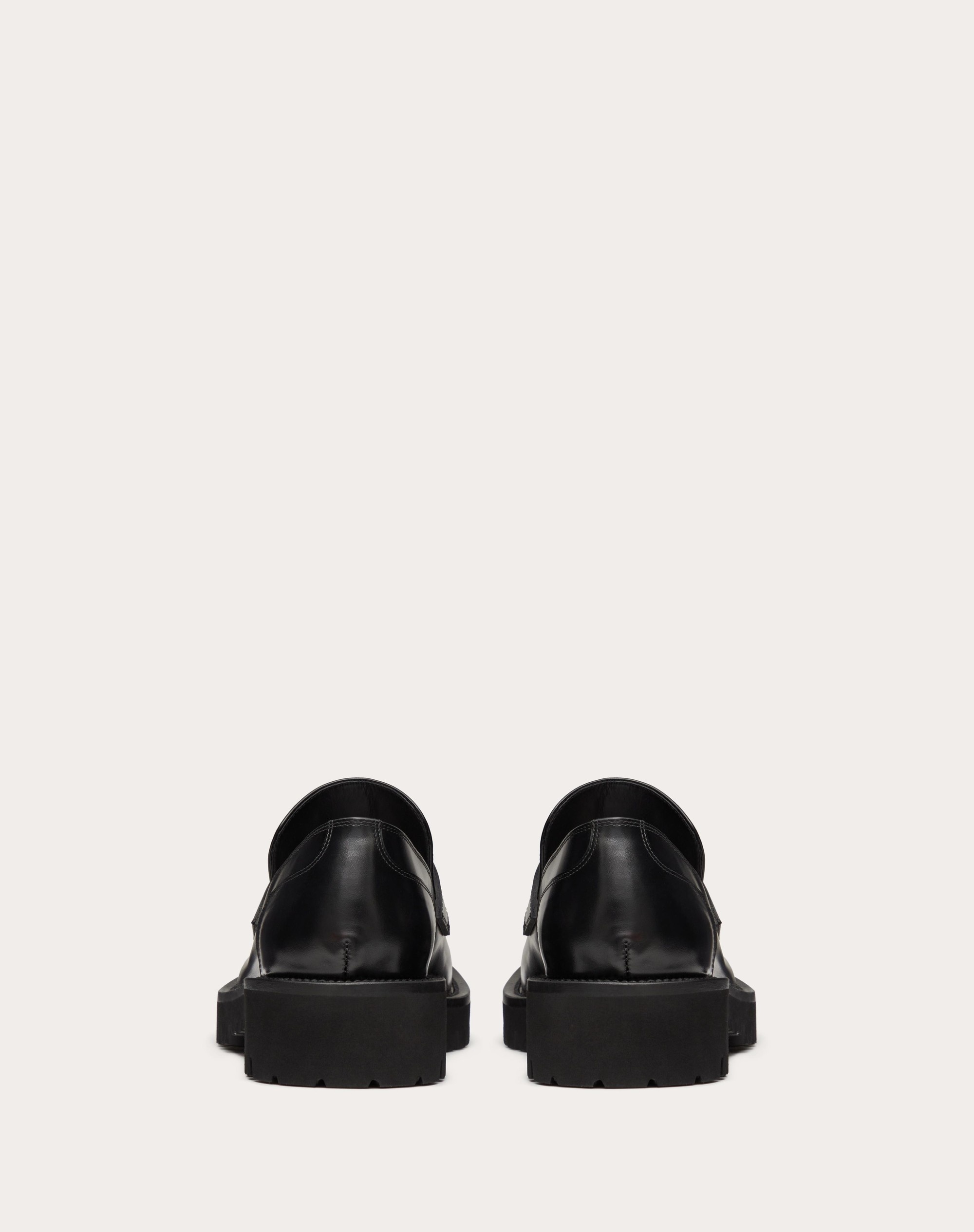 LOAFER IN TOILE ICONOGRAPHE TECHNICAL FABRIC AND CALFSKIN - 3