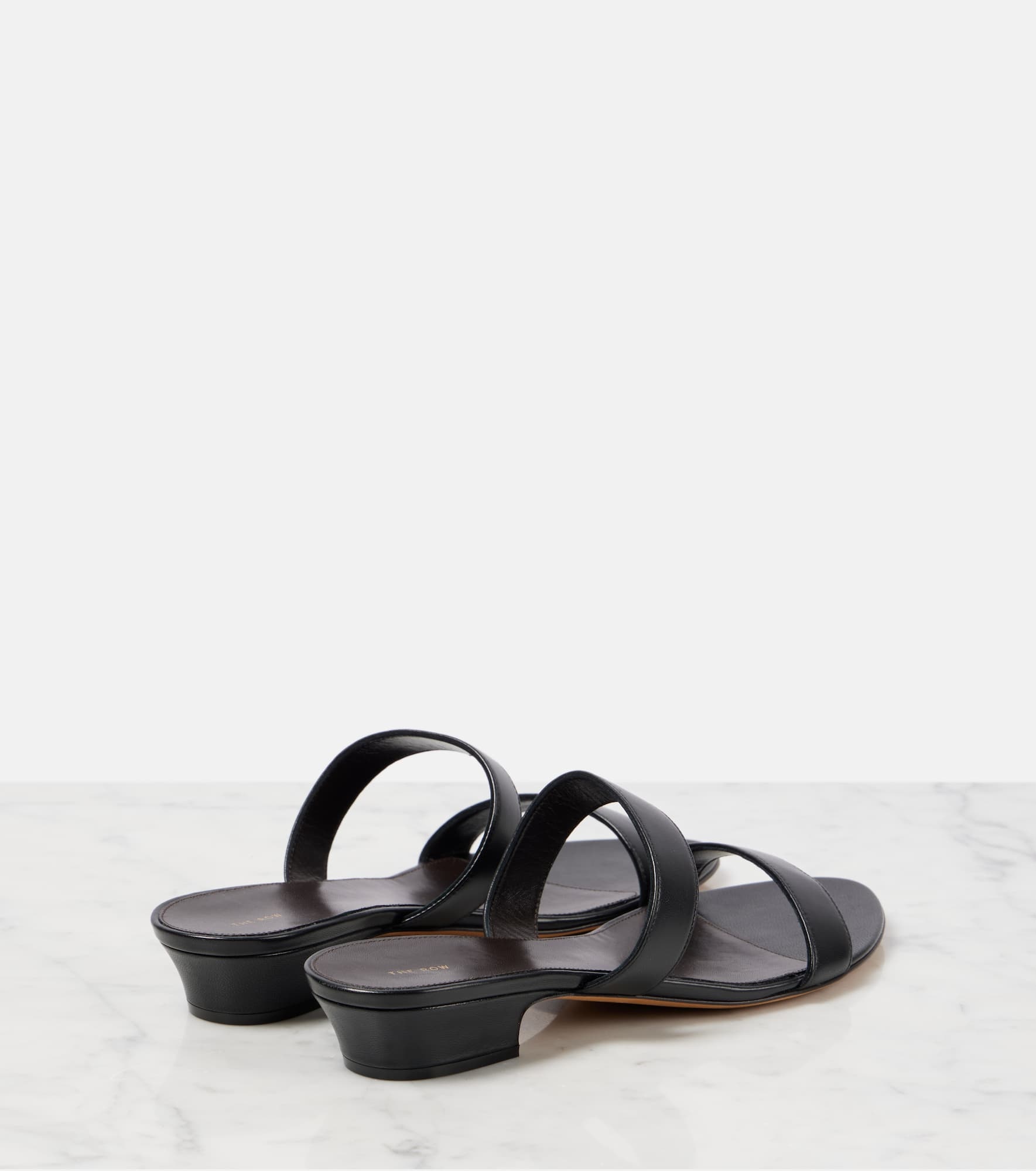Awar leather slides - 2