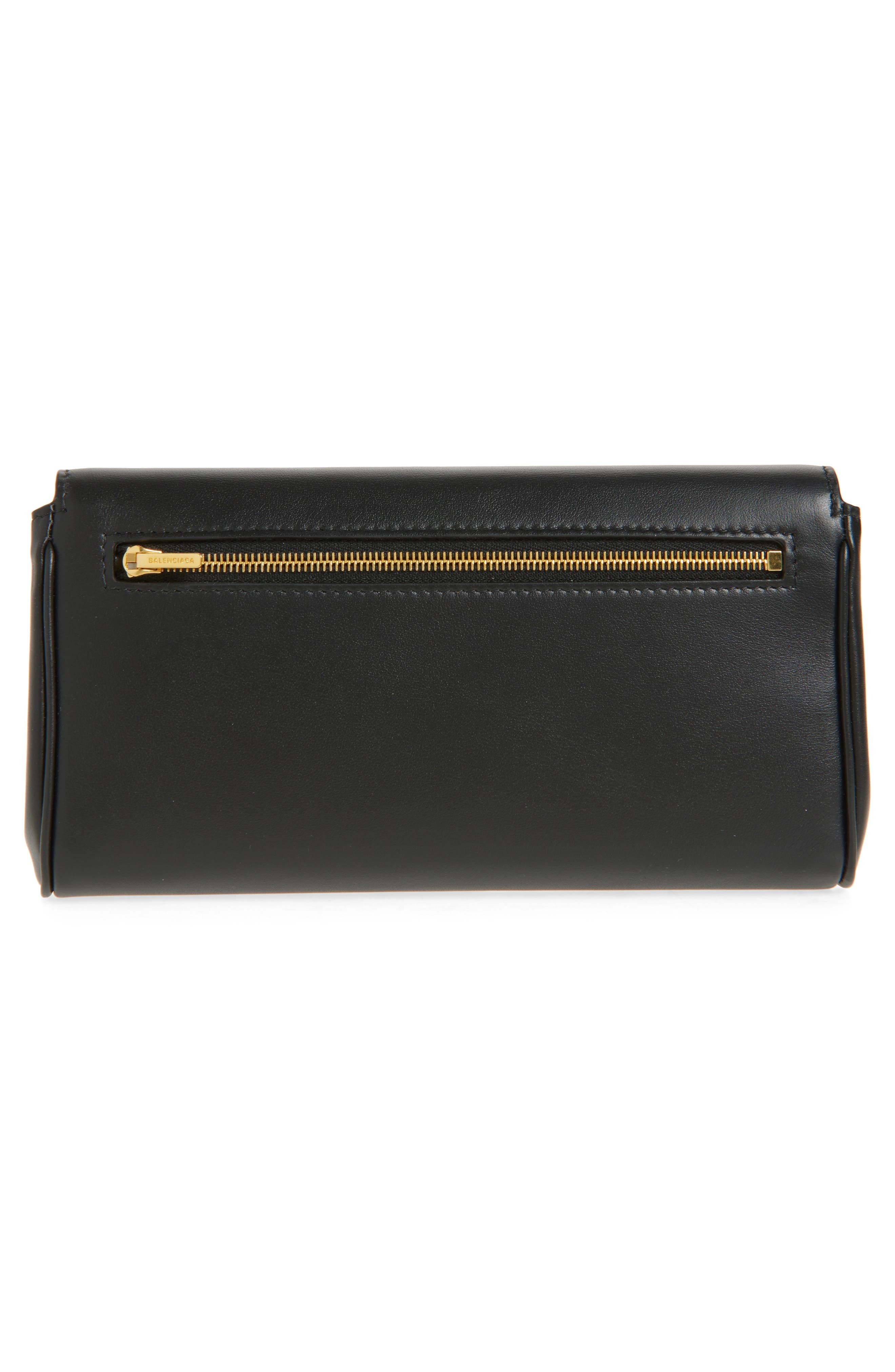 Balenciaga Rodeo Leather Continental Wallet in 1000 Black at Nordstrom - 4