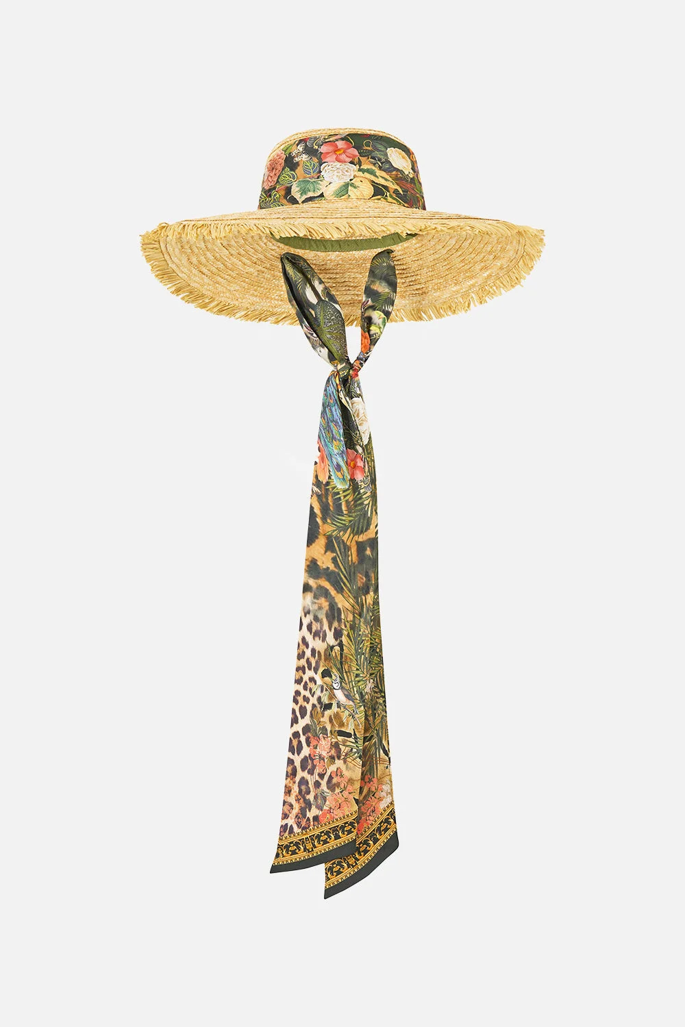 LARGE RAFFIA SUN HAT LEOTIGRA LAND - 1