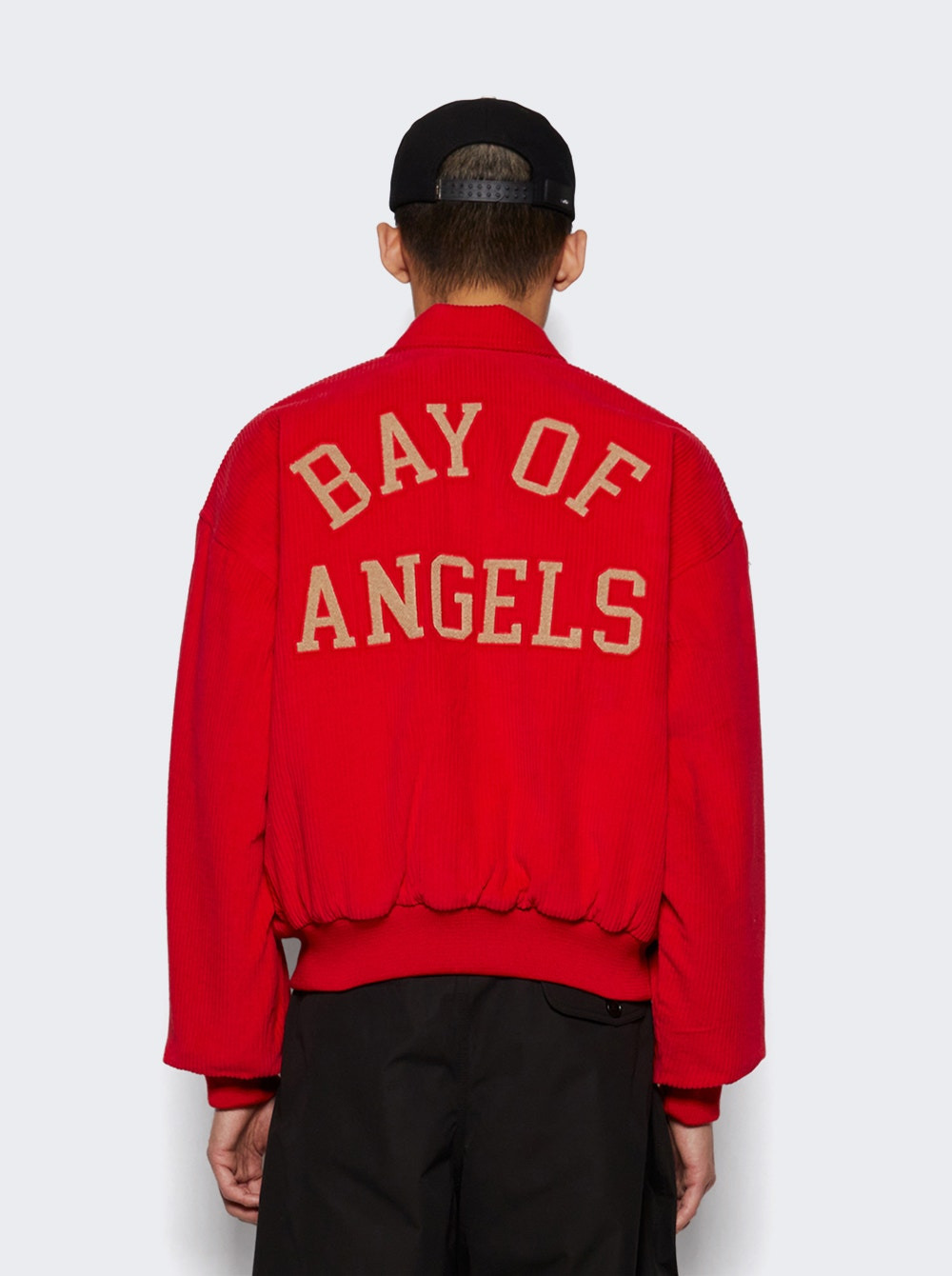 Bay Of Angels Corduroy Jacket Red And Tan - 4