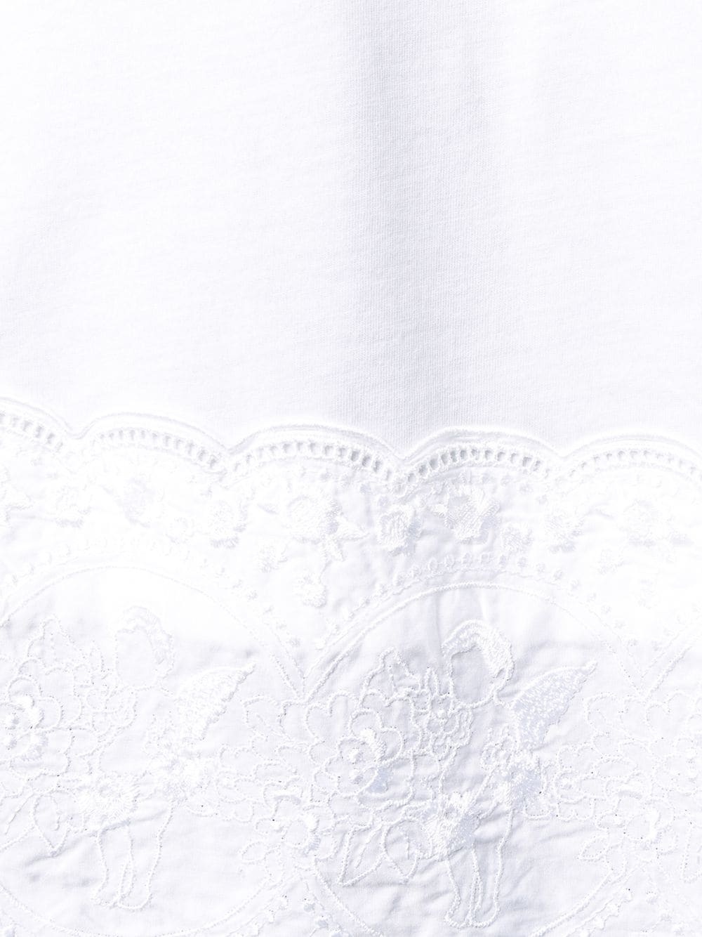 broderie anglaise detail T-shirt - 5