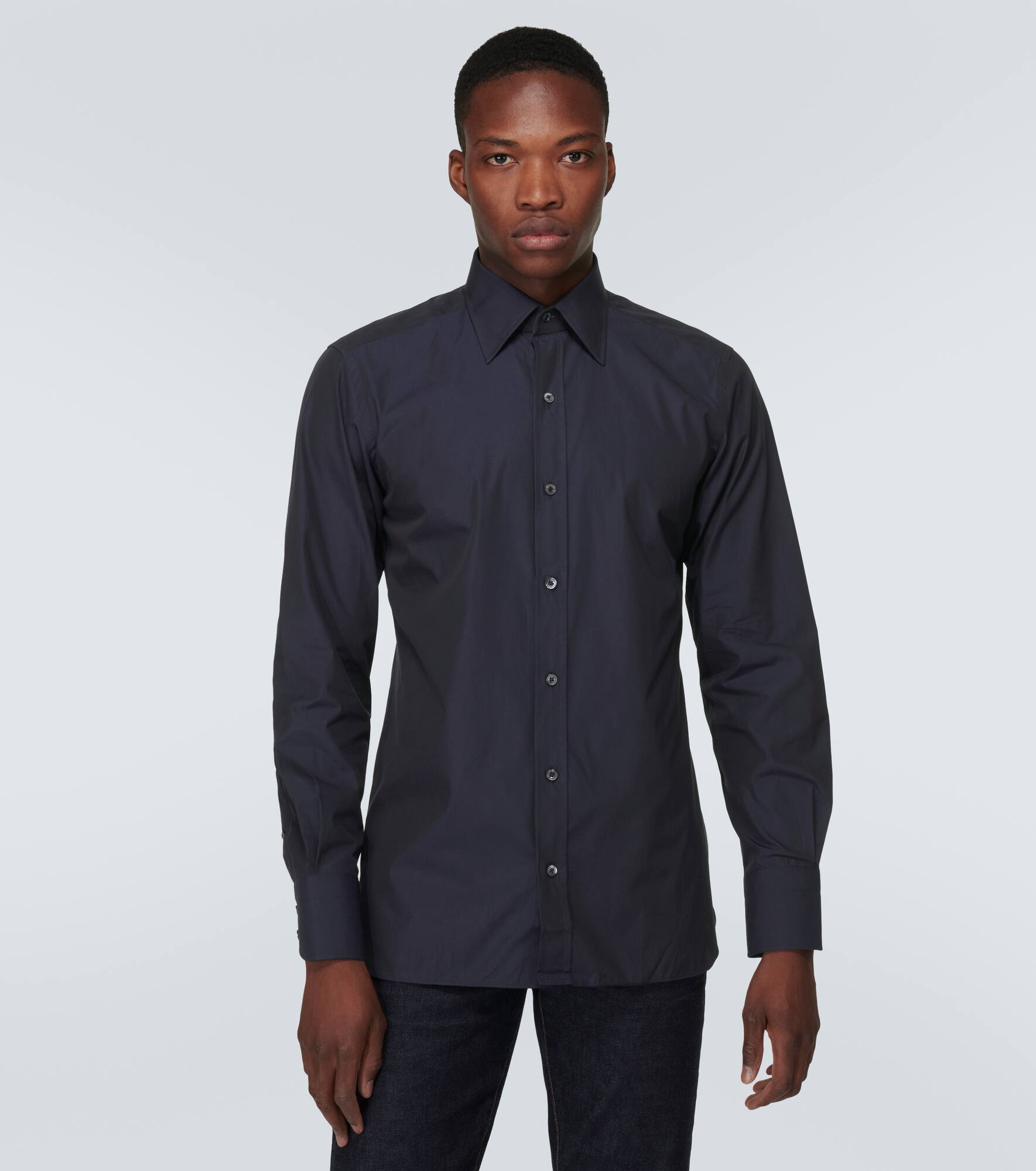 Cotton poplin shirt - 6