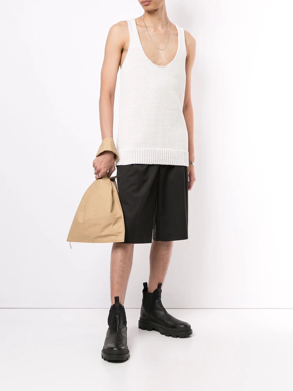 knitted vest top - 2