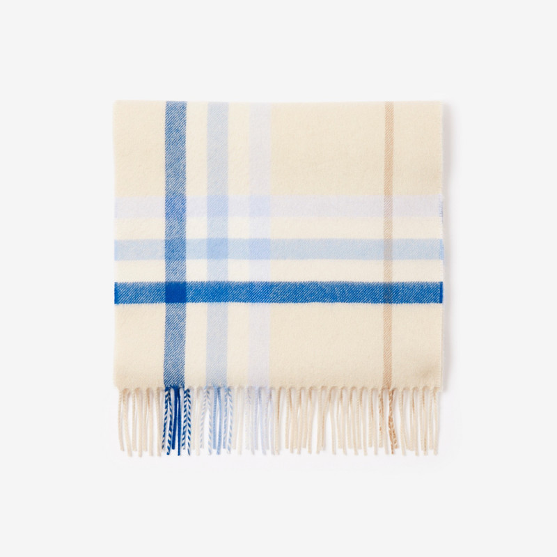 Exaggerated Check Cashmere Scarf 4