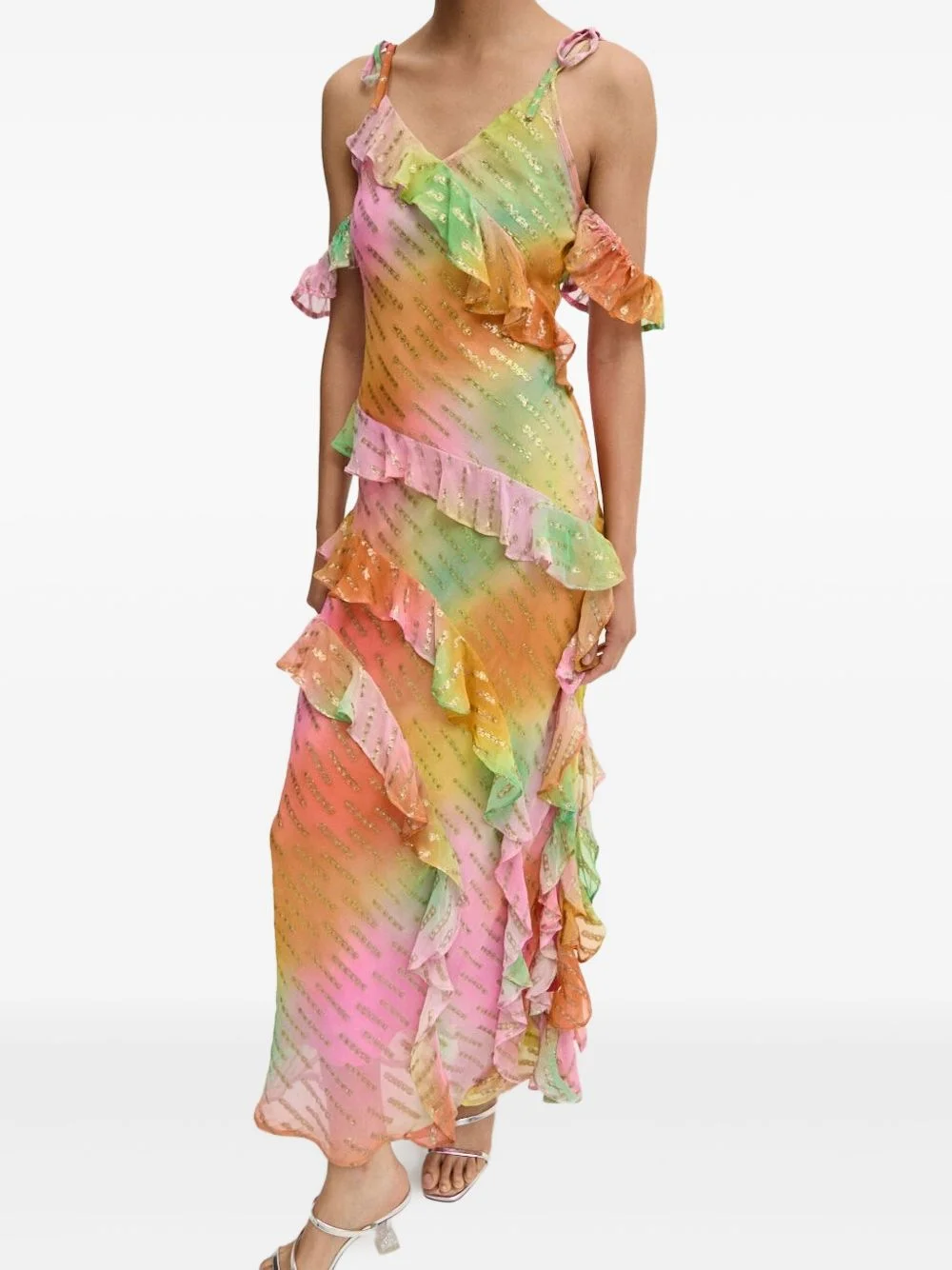 Faro sequin-embellished ruffled dress - 1