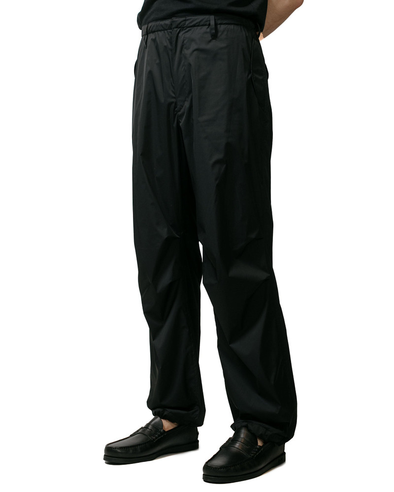 AURALEE Hard Twist Polyester Satin Laminate Field Pants Black outlook