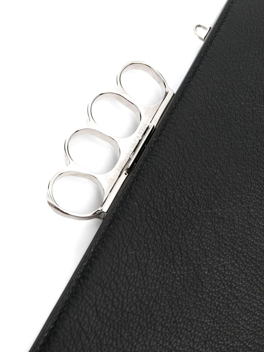 four-ring leather clutch bag - 4