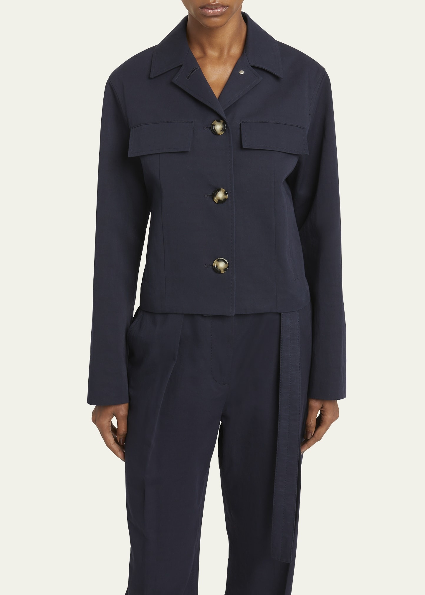 Thelma Cotton Linen Suiting Jacket - 4