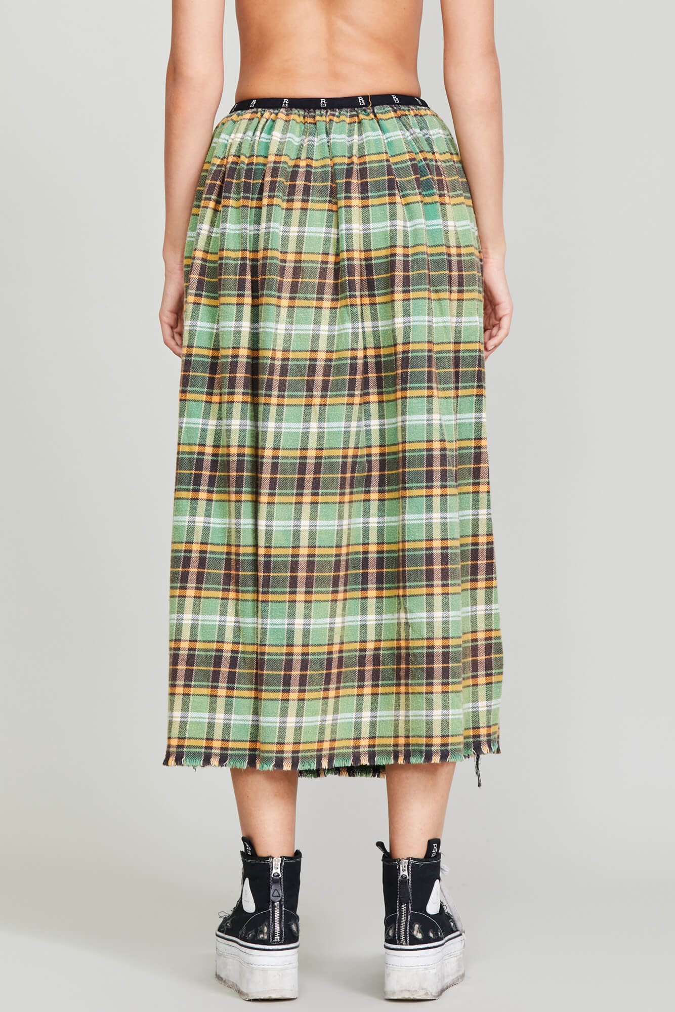 KILT SKIRT - GREEN PLAID - 5
