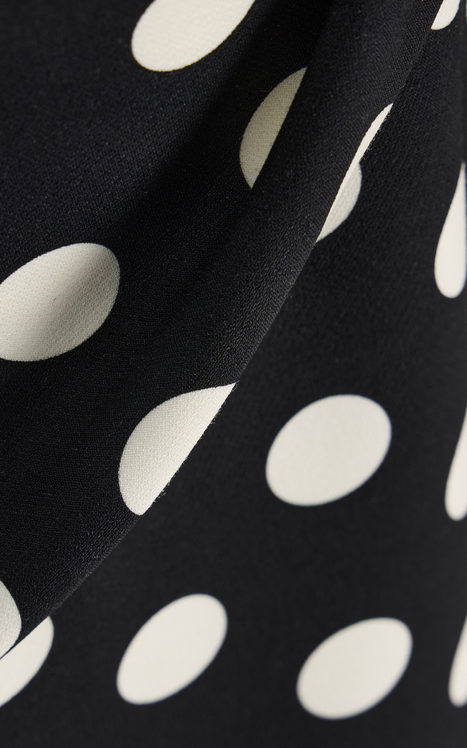 Exclusive Riviera Polka-Dot Wool-Silk Maxi Dress black - 5