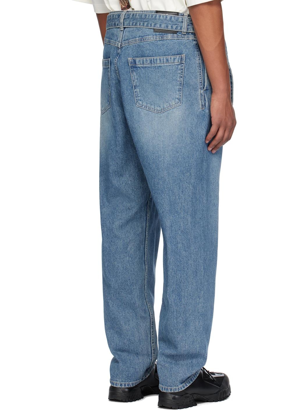 Blue Belted Jeans - 3