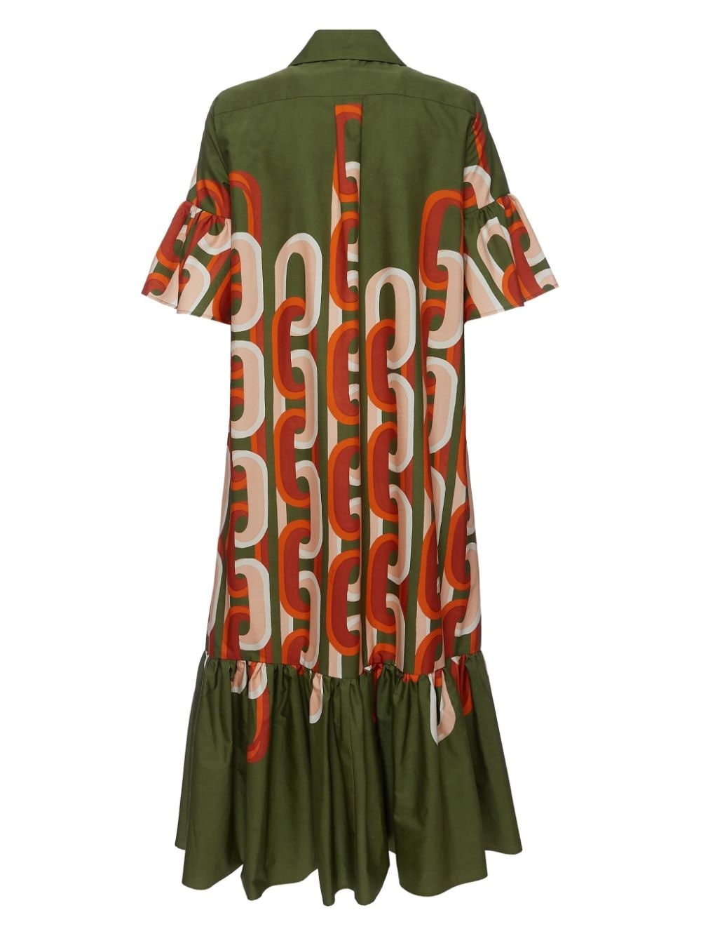 Choux chain-link print dress - 4