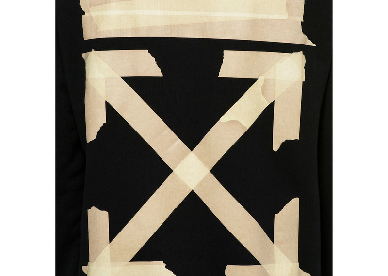 Off-White OFF-WHITE Tape Diag Arrows Sweatshirt Black/Beige outlook