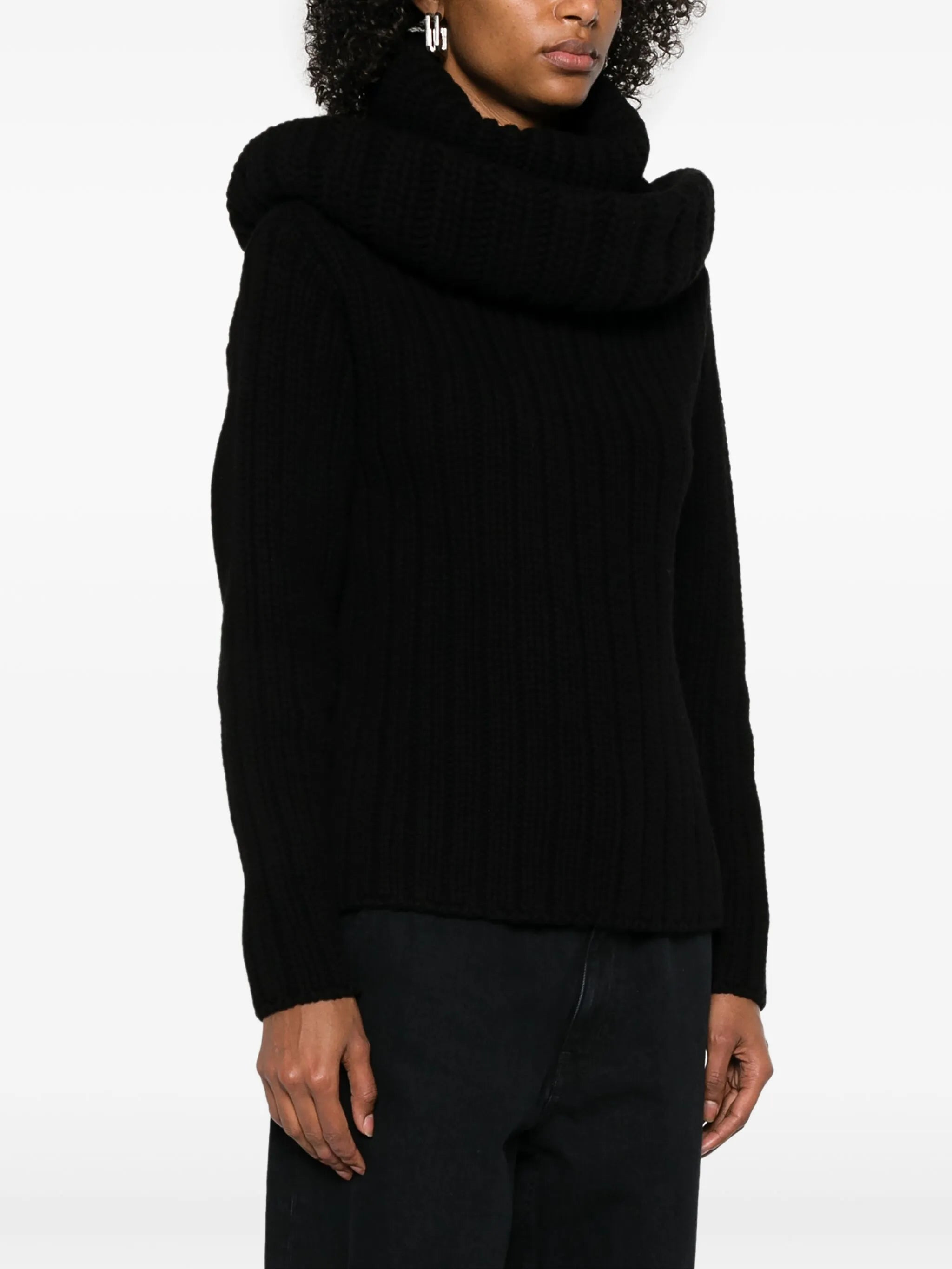 chunky ribbed knit sweater - 3