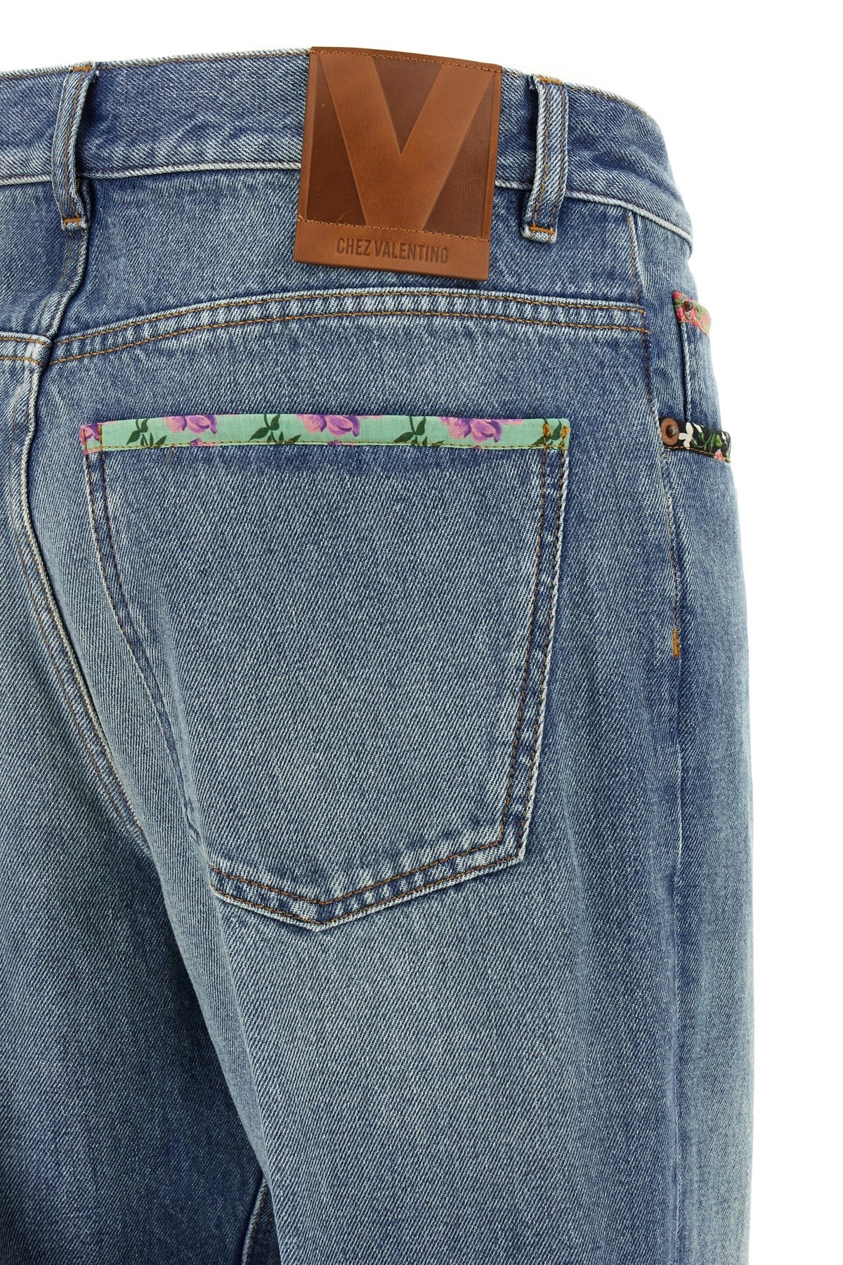 Valentino Garavani floral jeans - 5