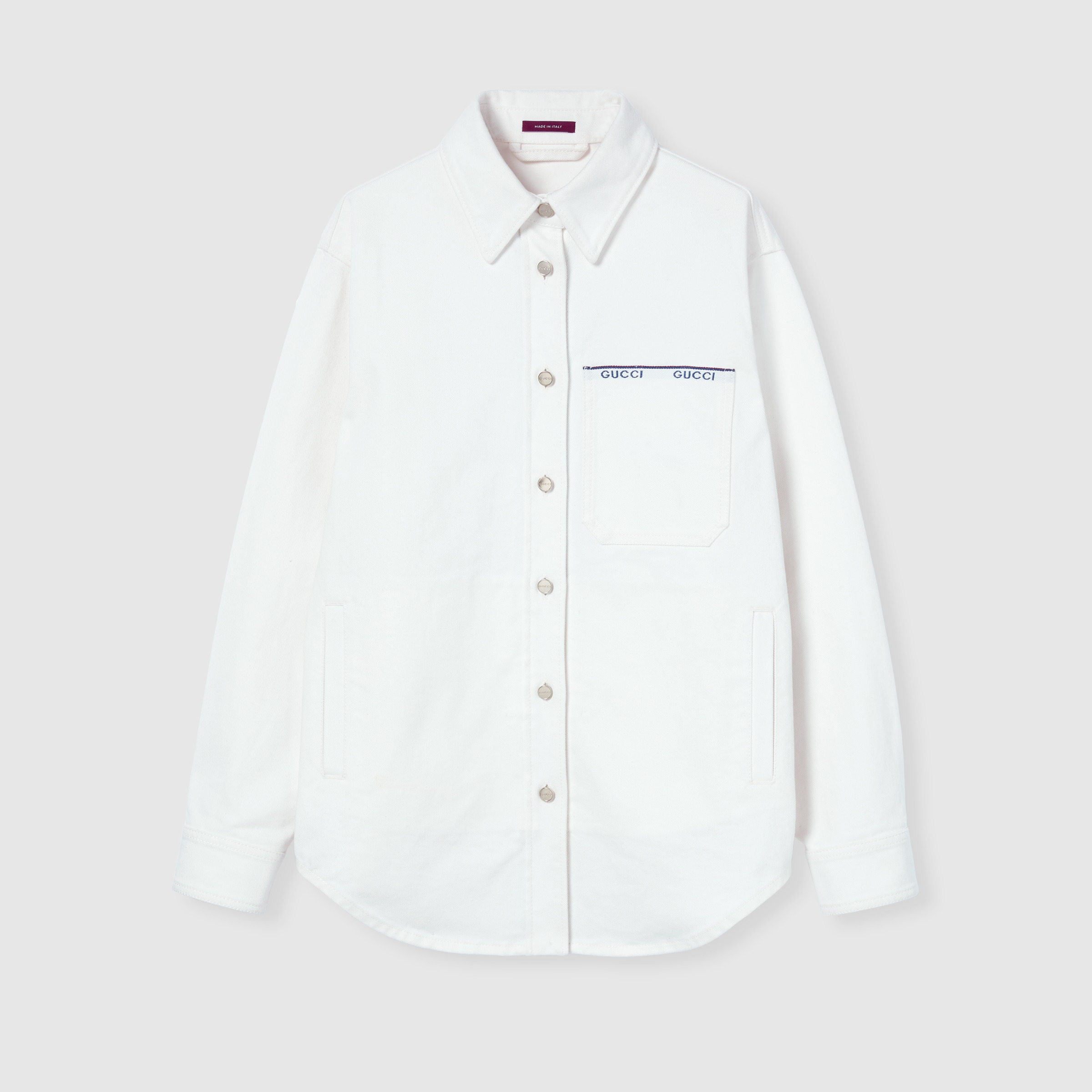 Denim shirt with Gucci selvedge - 1
