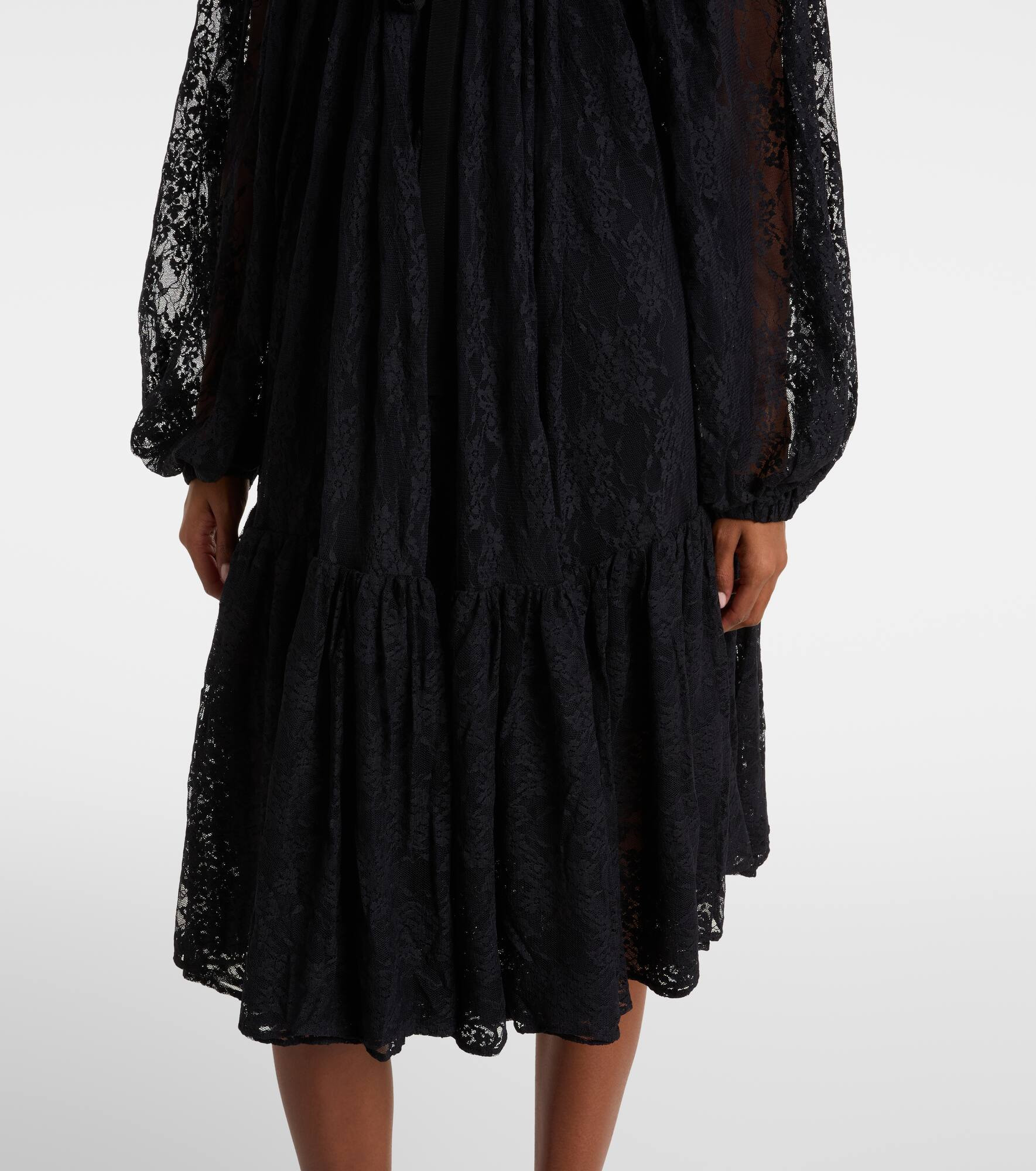 Lace midi dress - 5