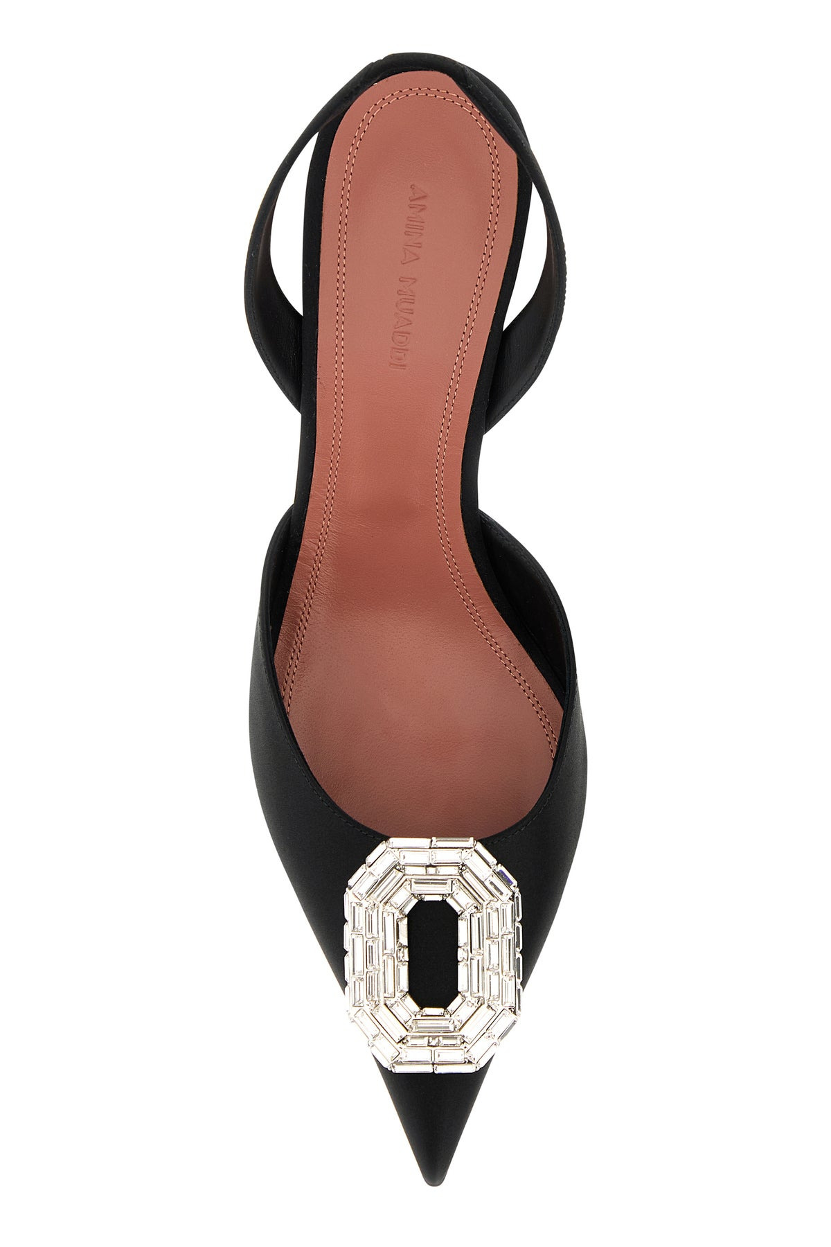 Black satin Camelia 60 pumps - 4