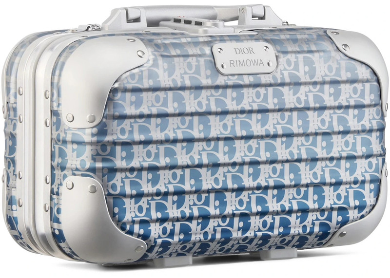 Dior Dior x RIMOWA Carry-On Case Aluminium Dior Oblique Blue Gradient outlook