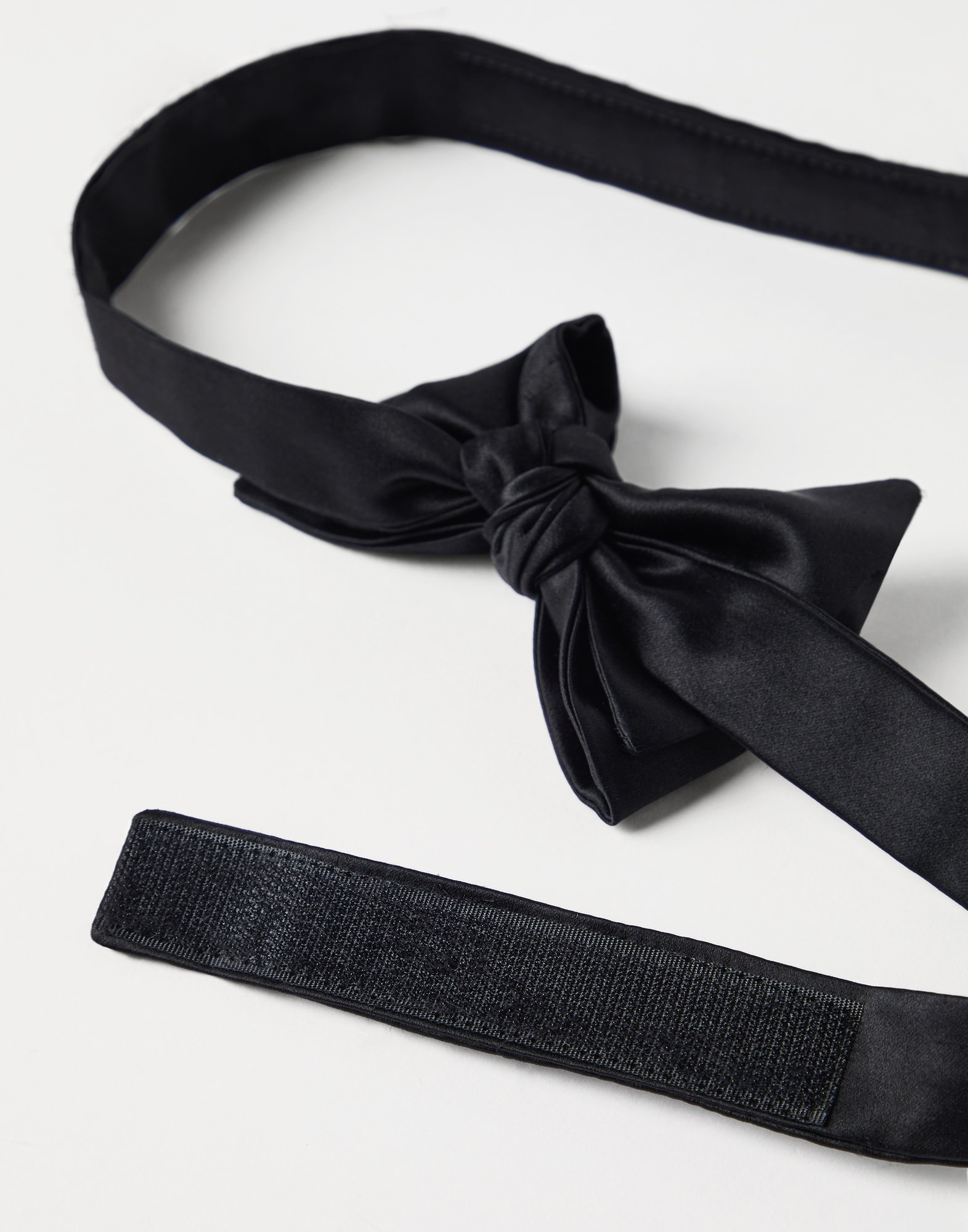Cotton and silk satin bow tie - 2