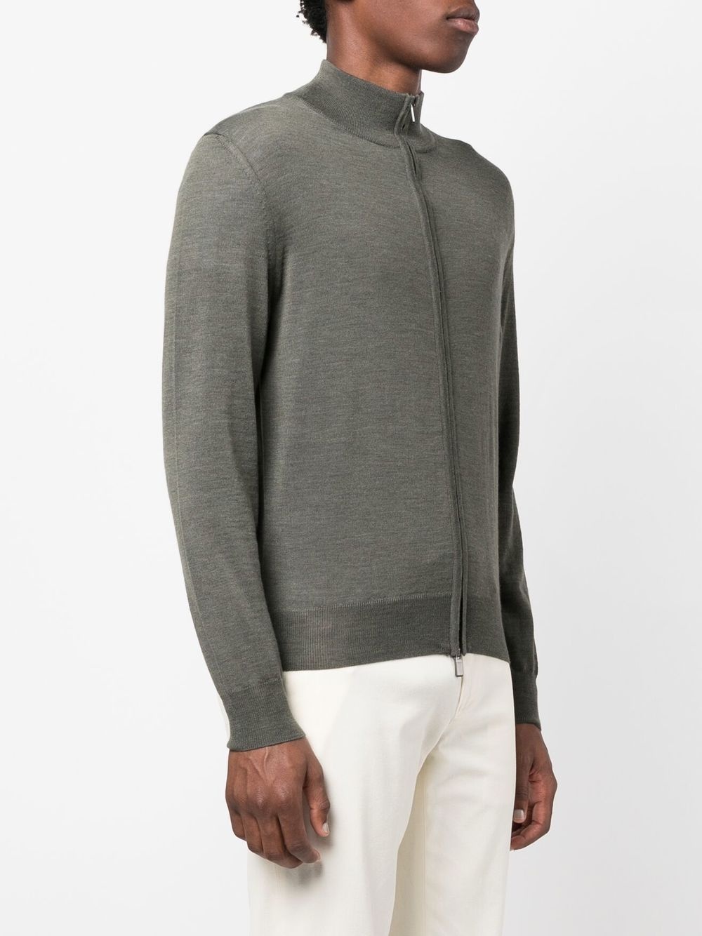 merino-wool zip-up jumper - 3