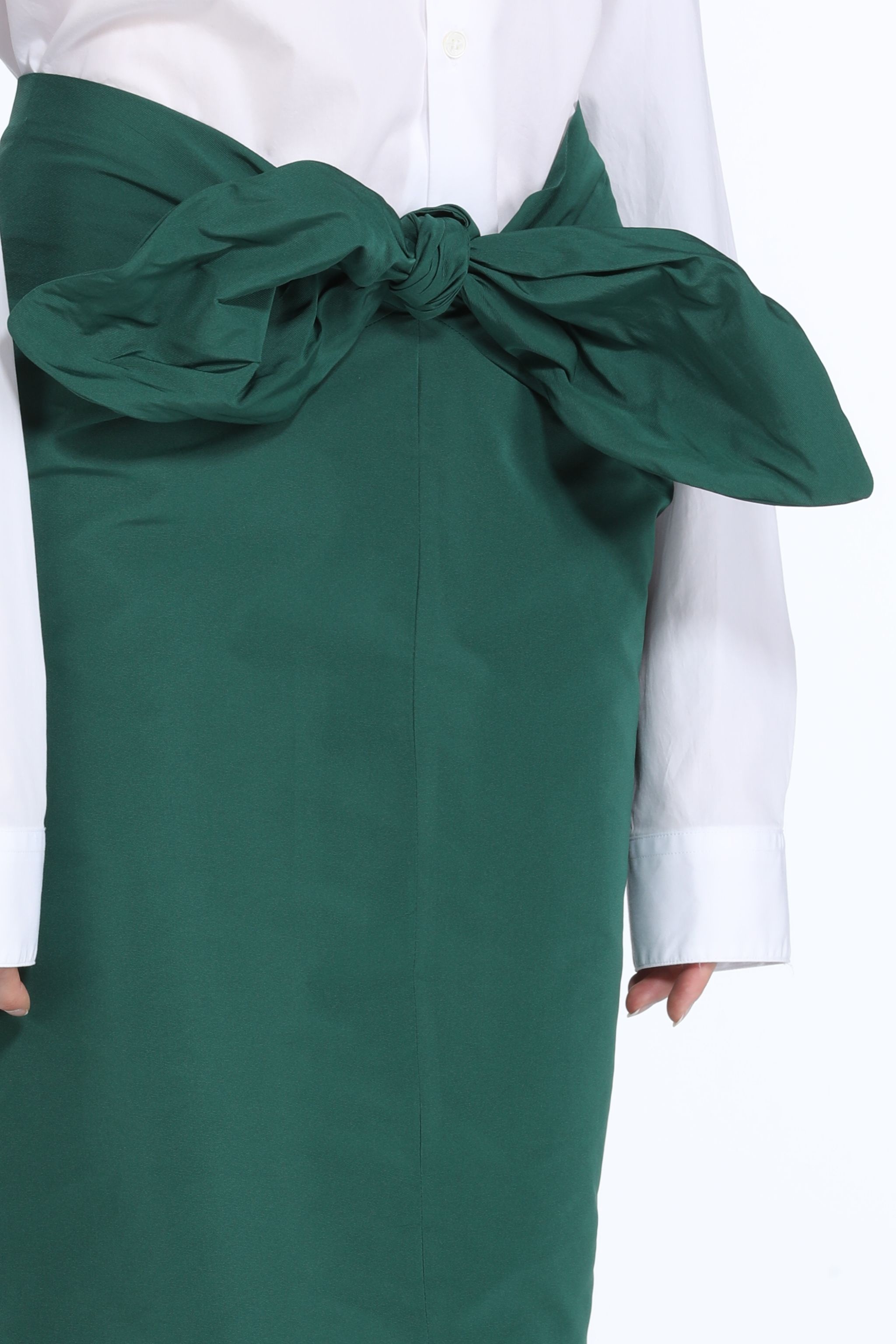 BOW-EMBELLISHED MIDI SKIRT - 5