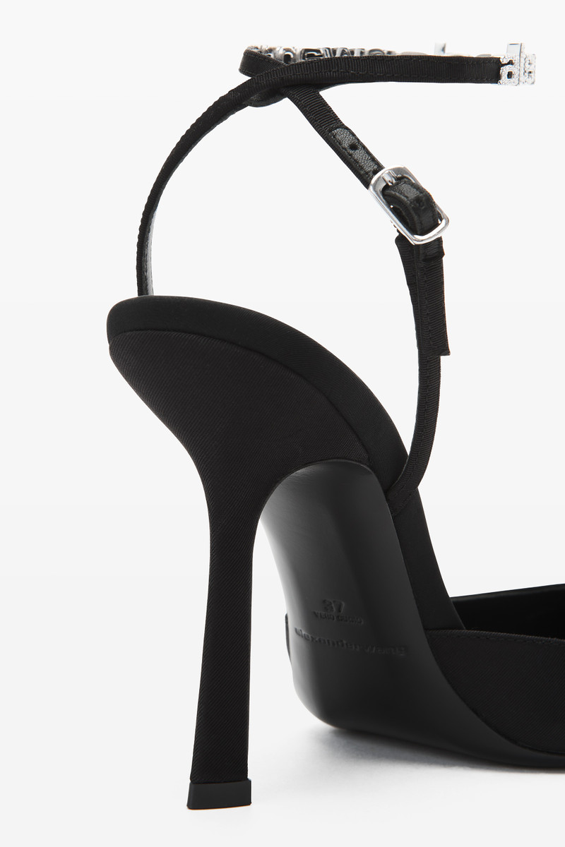 DELPHINE 105 LOGO STRAP PUMP IN VISCOSE 4