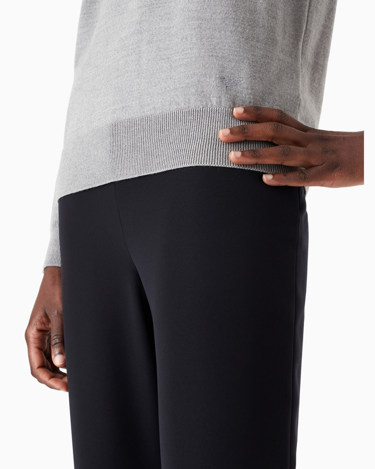 Crew-neck jumper in pure virgin wool - 6