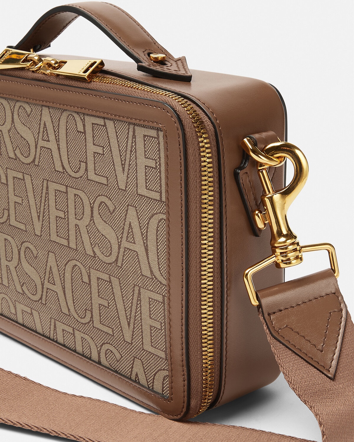 Versace Allover Messenger Bag - 5
