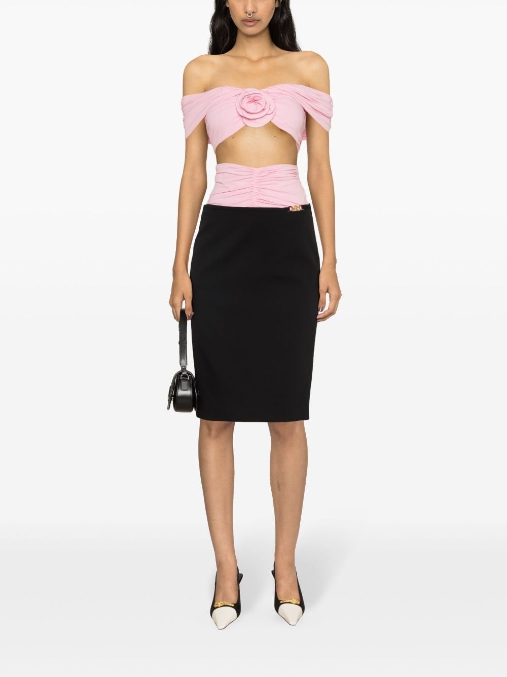 Medusa stretch-wool skirt - 2