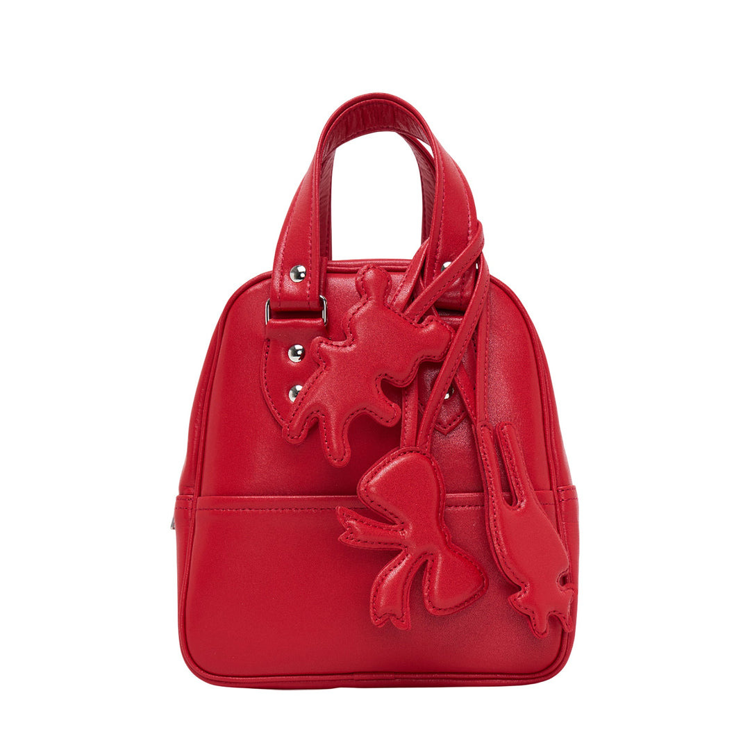 Synthetic Leather Bear Charm Bag - 1