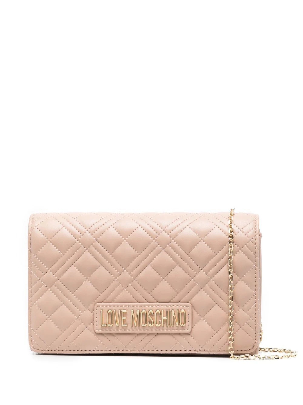 quilted-finish crossbody bag - 1