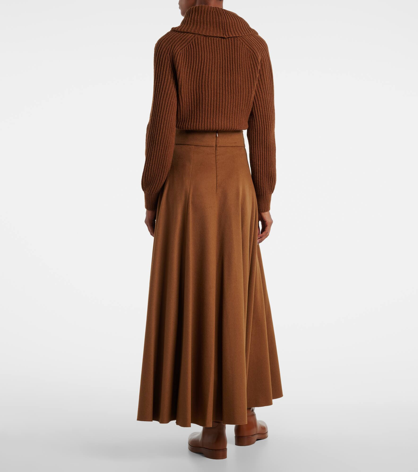 Camel hair maxi skirt - 3