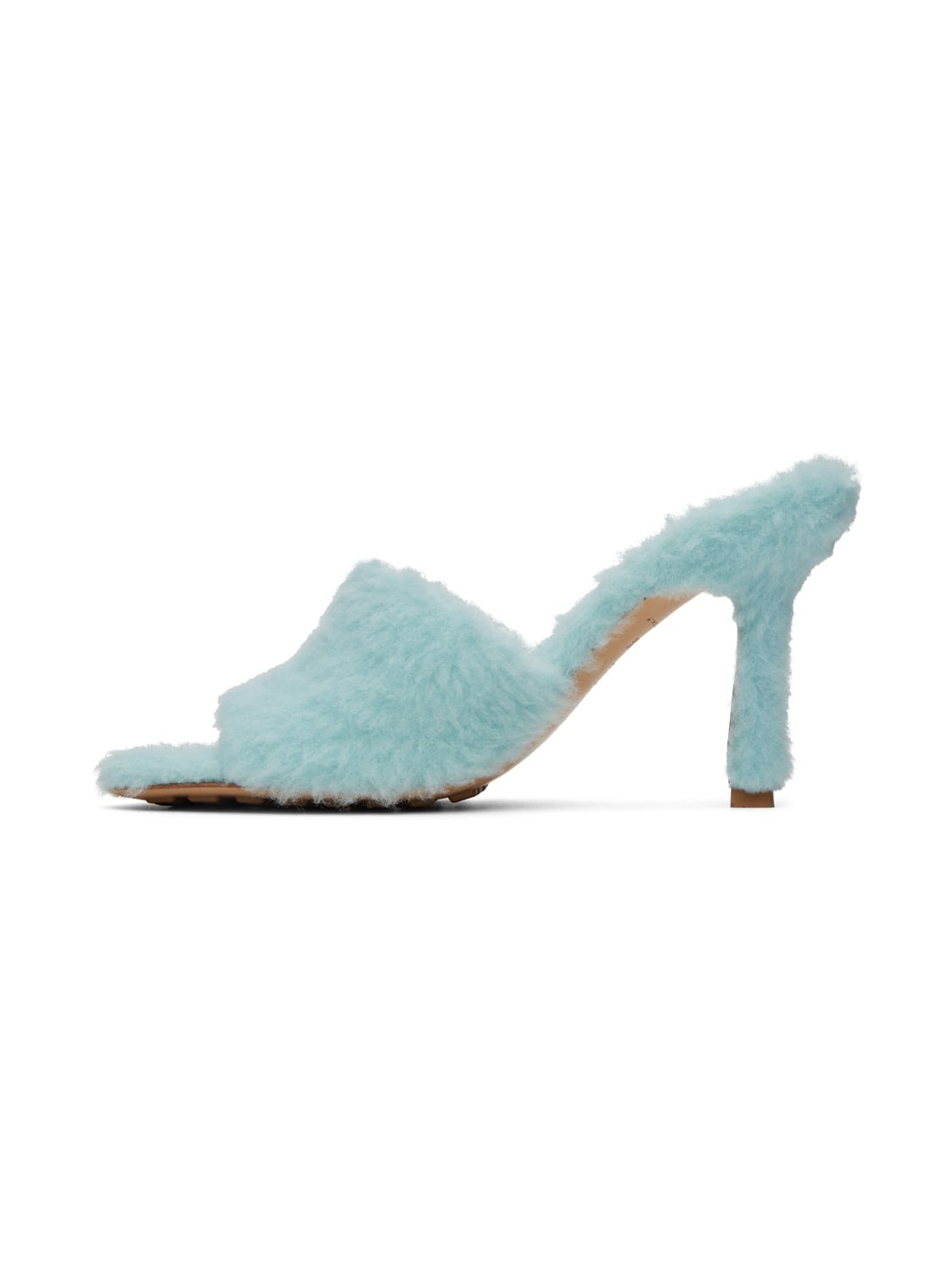 Blue Stretch Heeled Sandals - 3