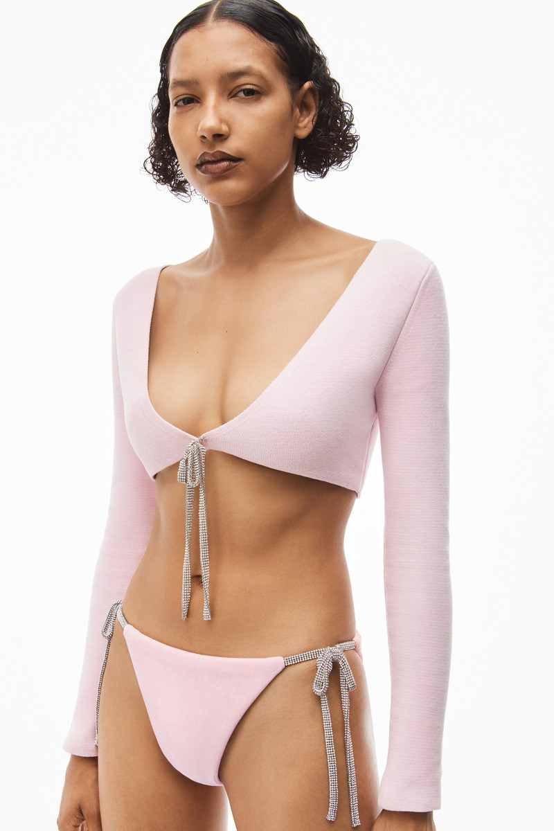 CROPPED CARDIGAN IN COTTON CHENILLE 3