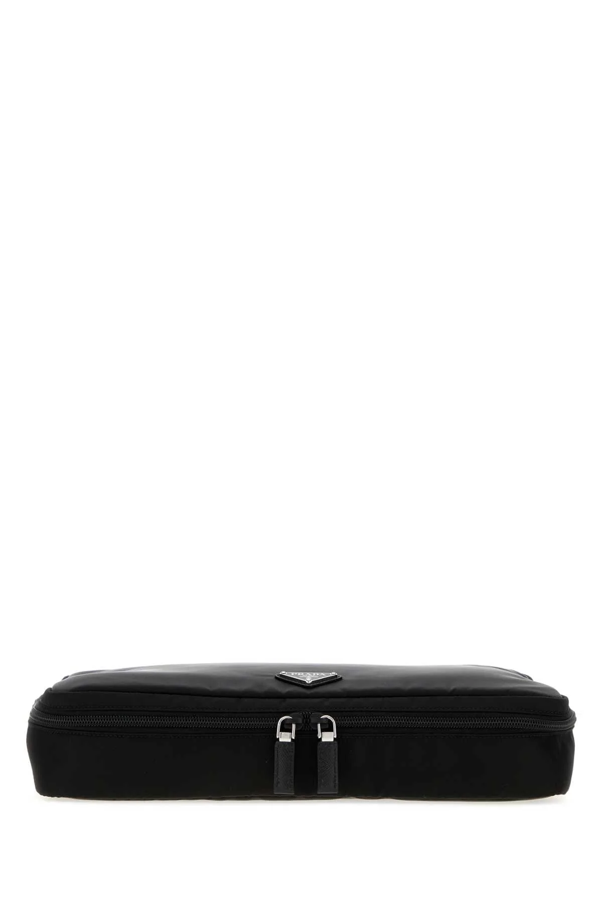 Prada Men Black Fabric Pouch - 1