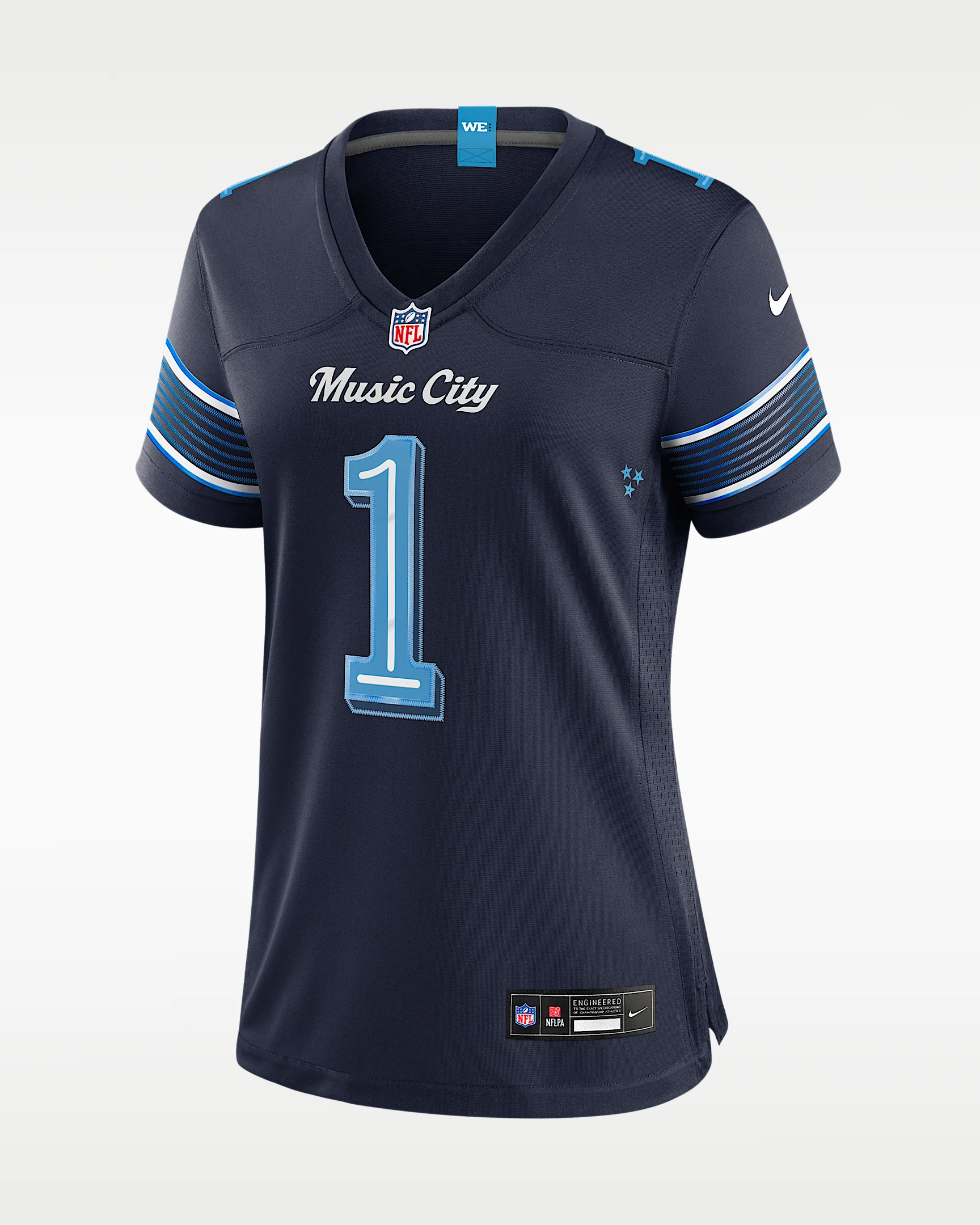 Cameron Ward Tennessee Titans Rivalries Collection Women's Nike NFL Game Jersey - 1