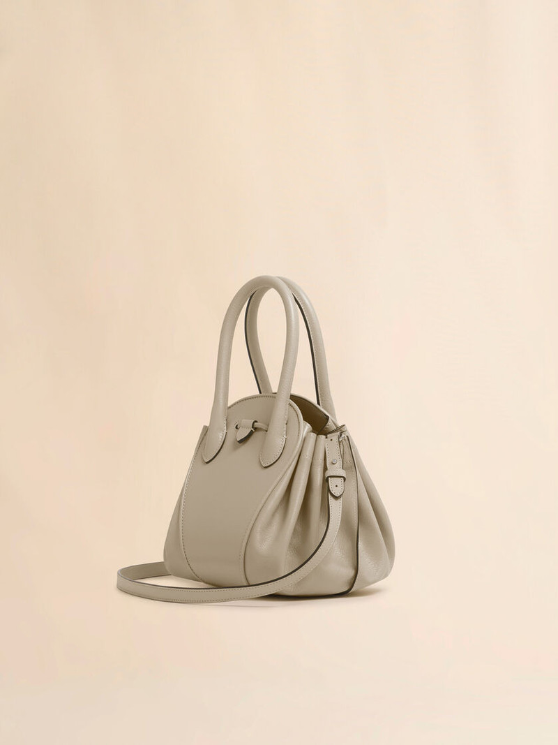 Marni TAUPE LEATHER TULIPEA SMALL HANDBAG outlook