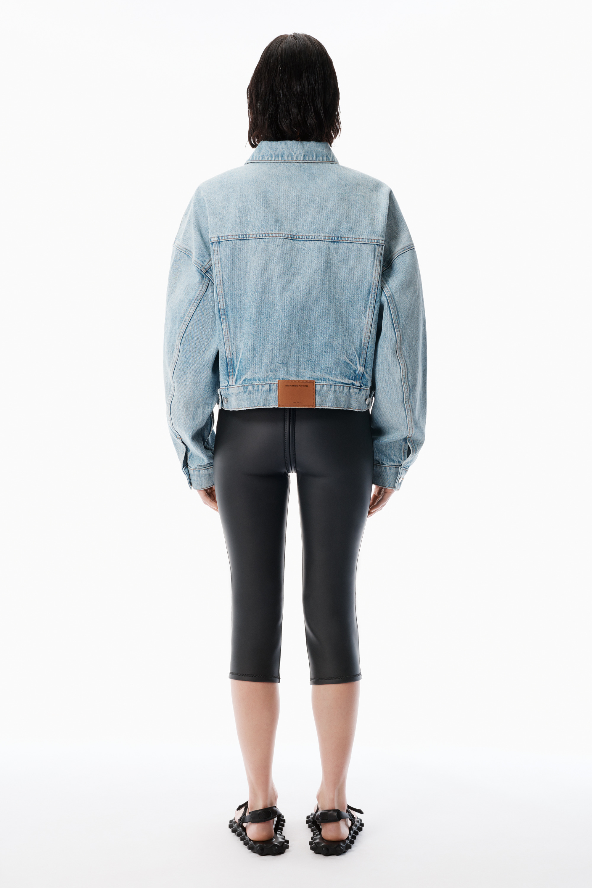 Regen Indigo Denim clip trucker jacket - 4