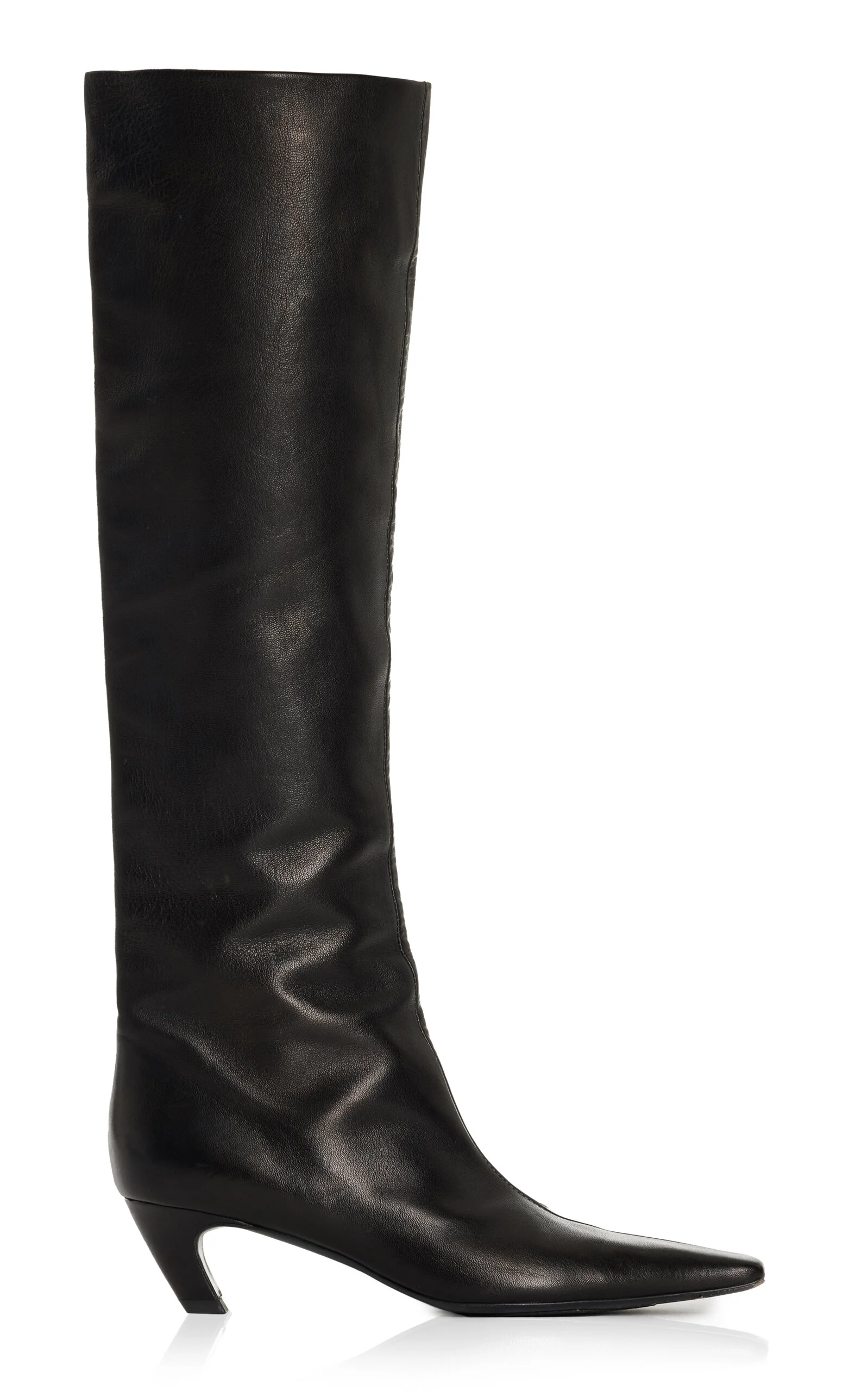 Davis Knee High Leather Boots black - 1