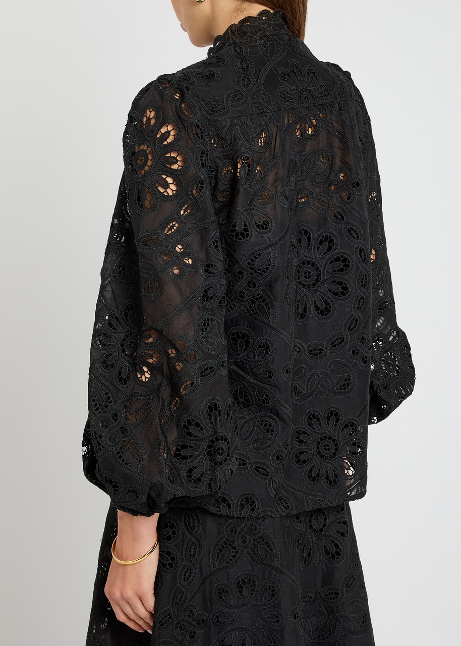 Zimmermann Rhiannon Embroidered Cotton Blouse - 3
