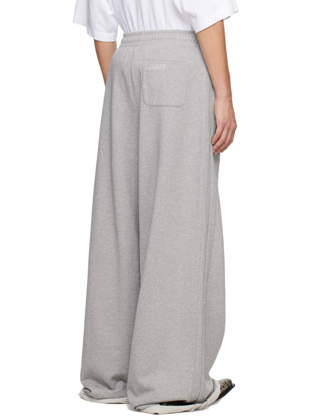 Gray Embroidered Sweatpants - 3