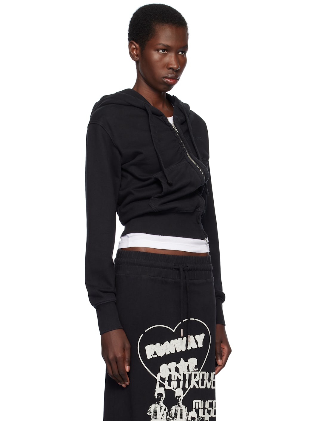 Black Twisted Hoodie - 2