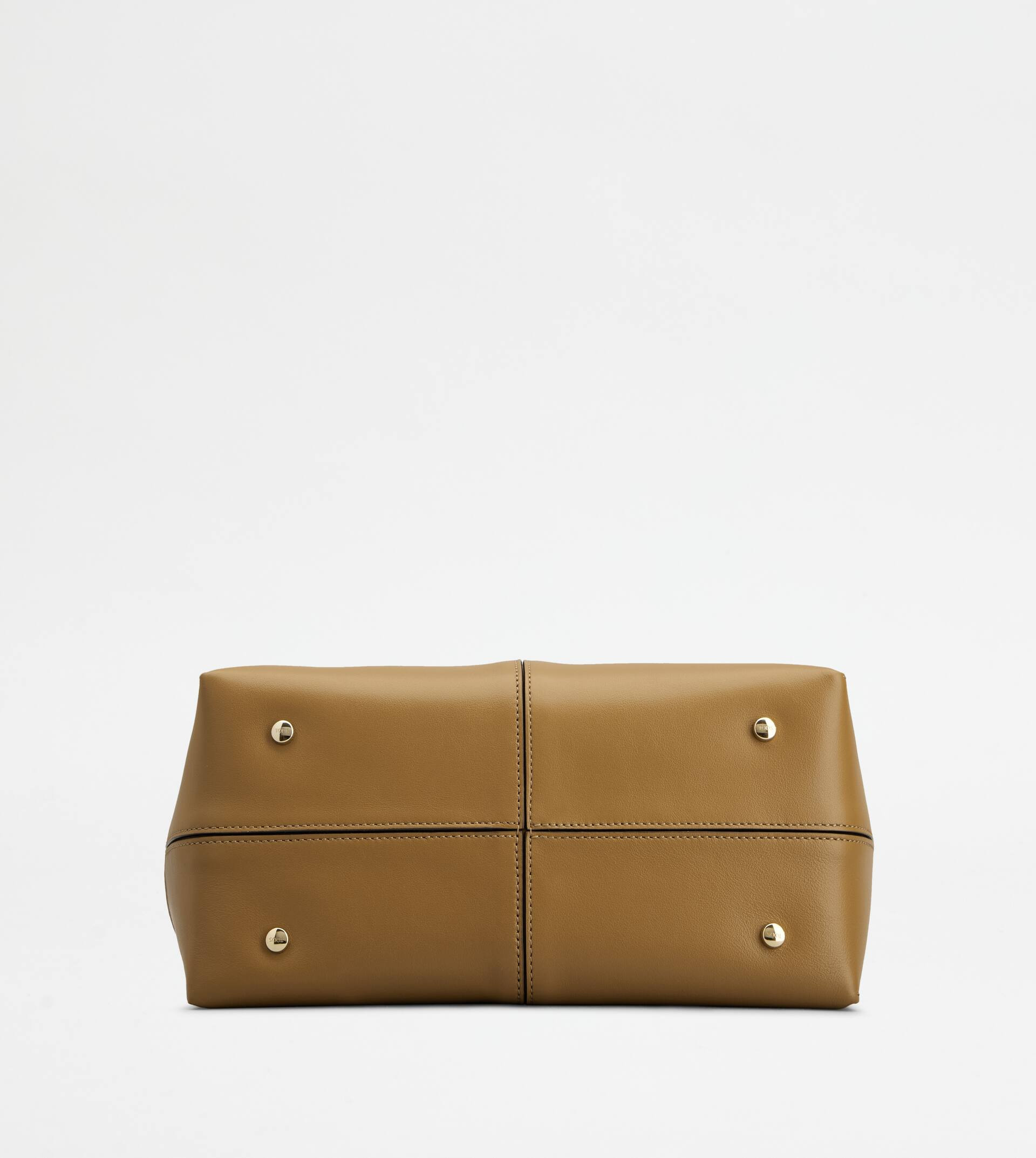 TOD'S DI BAG FOLIO IN LEATHER SMALL - BROWN - 4