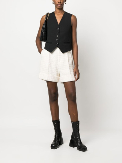 GUCCI two-tone tweed shorts outlook