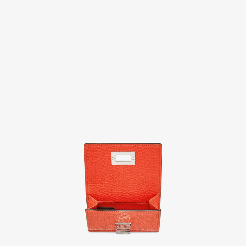FENDI Compact, tri-fold Peekaboo wallet with large internal bill compartment and three concealed card hold outlook