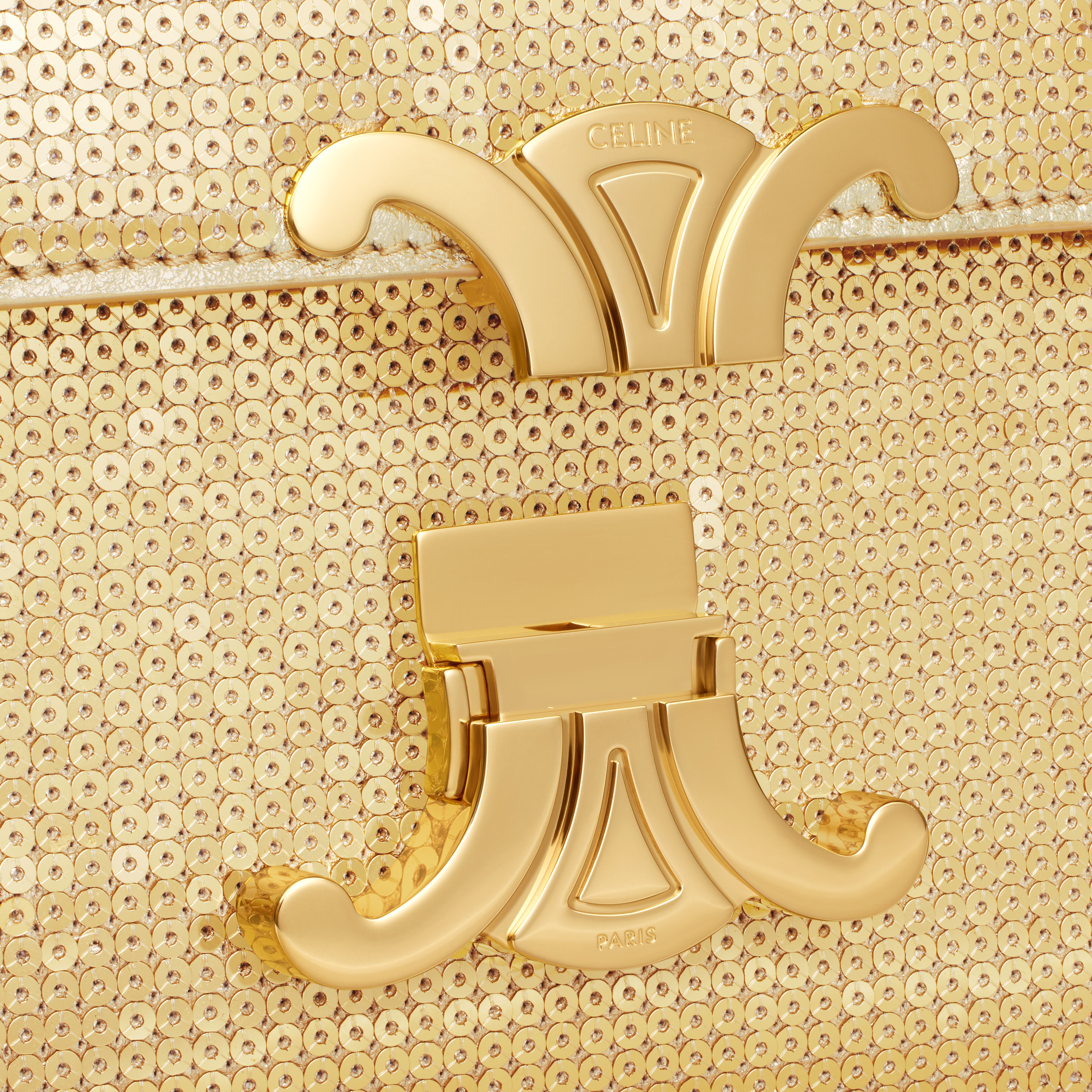 Teen Triomphe Bag in SEQUINS AND CALFSKIN - 5